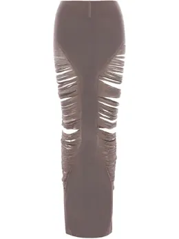 Rick Owens: Юбка  Pillar миди