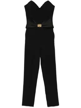 Elisabetta Franchi: Комбинезон с бантом 