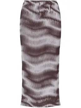 Issey Miyake: Коричневая юбка 