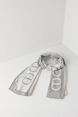 TWINSET: Серый шарф 