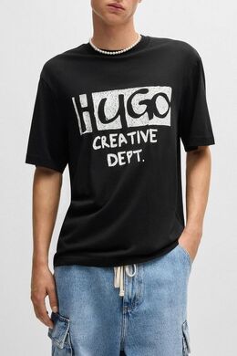 HUGO: Хлопковая футболка 