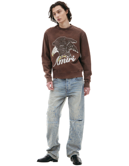 AMIRI: Коричневый свитшот 