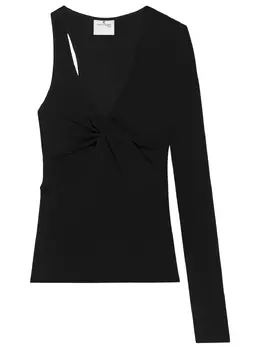 Courrèges: Чёрный топ 