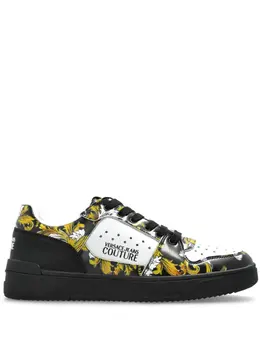 Versace Jeans Couture: Чёрные кроссовки 