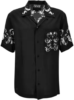 Versace Jeans Couture: Чёрная рубашка 