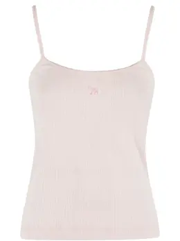 Maison Kitsuné: Розовый топ 