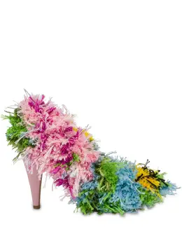 Moschino: Многоцветные туфли 