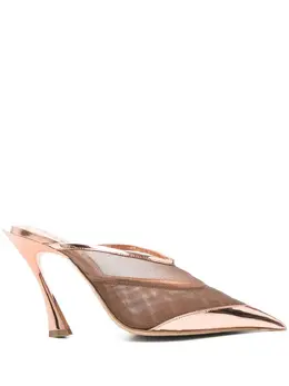 Mugler: Светлые сабо 