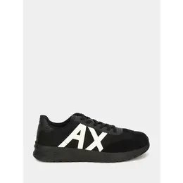 Armani Exchange: Чёрные кроссовки 