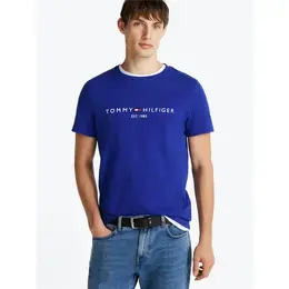TOMMY HILFIGER: Синяя футболка 
