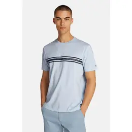 TOMMY HILFIGER: Голубая футболка 