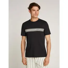 TOMMY HILFIGER: Чёрная футболка 