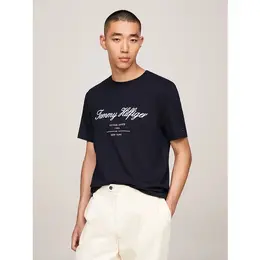 TOMMY HILFIGER: Тёмная футболка 