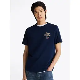 TOMMY HILFIGER: Синяя футболка 