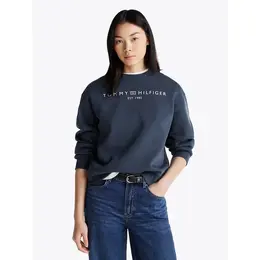 TOMMY HILFIGER: Синий свитшот 