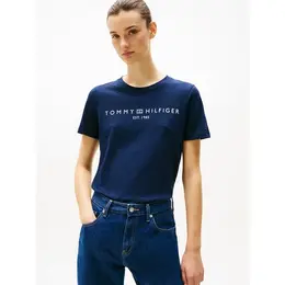 TOMMY HILFIGER: Тёмная футболка 