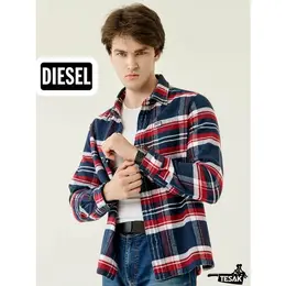 DIESEL: Рубашка в клетку 
