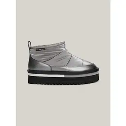 Tommy Jeans: Серебристые ботинки 