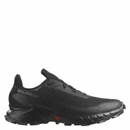 Salomon: Чёрные кроссовки 