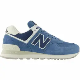 New Balance: Голубые кроссовки  574