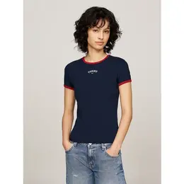 Tommy Jeans: Синяя футболка 