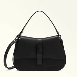 FURLA: Чёрная сумка 
