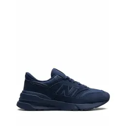 New Balance: Синие кроссовки 