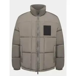Armani Exchange: Бежевый пуховик 