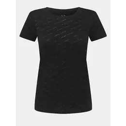 Armani Exchange: Чёрная футболка 