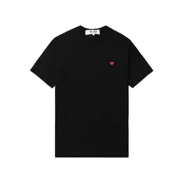 Comme des Garcons PLAY: Чёрная футболка 