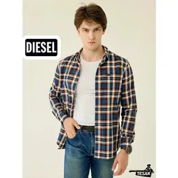 DIESEL: Рубашка в клетку 