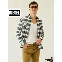 DIESEL: Рубашка в клетку 