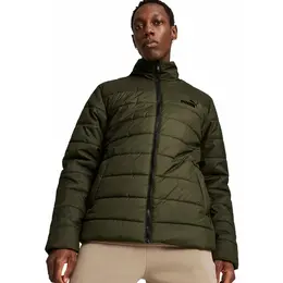 PUMA: Зелёная куртка  Essentials