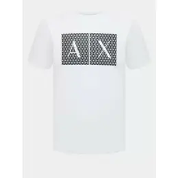 Armani Exchange: Белая футболка 
