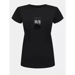 Armani Exchange: Чёрная футболка 