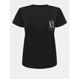 Armani Exchange: Чёрная футболка 