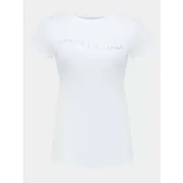 Armani Exchange: Белая футболка 
