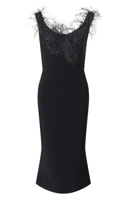 Marchesa: Синее платье 