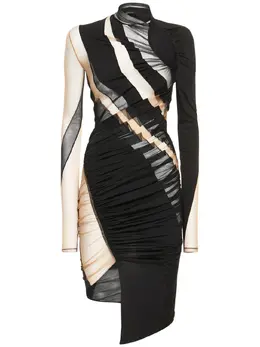 MUGLER: Прозрачное платье 