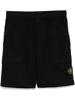 Stone Island: Чёрные шорты  Compass