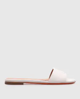Santoni: Білі шльопанці 