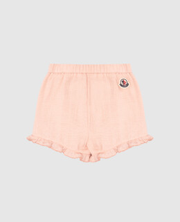 Moncler ENFANT: Розовые шорты 