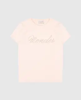 Moncler ENFANT: Футболки с вышивкою 