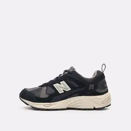 New Balance: Синие кроссовки 
