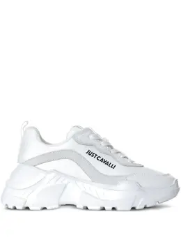 Just Cavalli: Белые кроссовки 