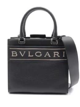 Bvlgari Pre-Owned: Чёрная сумка-шоппер 