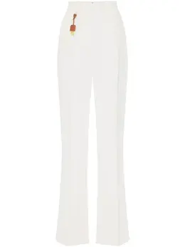 Elisabetta Franchi: Белые брюки 