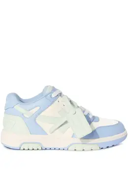 Off-White: Голубые кроссовки  Out of Office