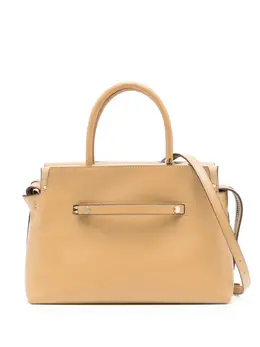 Tory Burch: Бежевая сумка-шоппер 