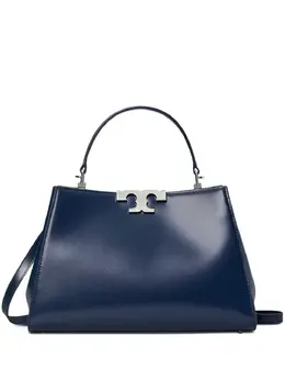 Tory Burch: Голубая сумка-шоппер  Eleanor